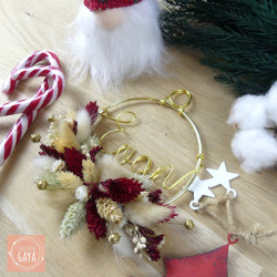 Tornade - Boule de fleurs séchées - Édition Noël