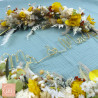La marguerite - Couronne murale de fleurs séchées/stabilisées