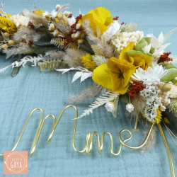 La marguerite - Couronne murale de fleurs séchées/stabilisées