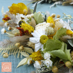 La marguerite - Couronne murale de fleurs séchées/stabilisées