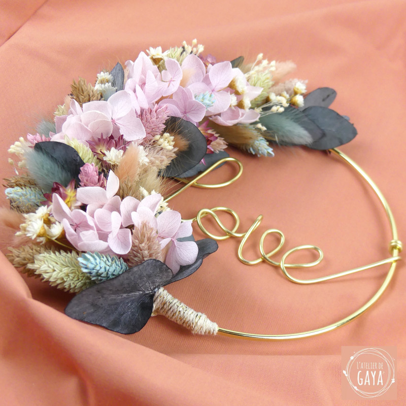 La Parme - Dried flower wall wreath
