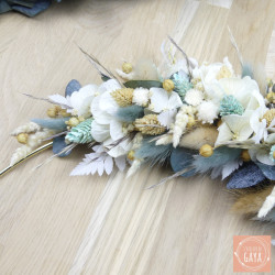 Le céladon - Dried flower wall wreath