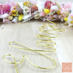 La pastel - Couronne murale de fleurs séchées/stabilisées