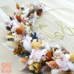 La poétique - Dried flower wall wreath