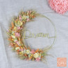 L'authentique - Couronne murale de fleurs séchées/stabilisées