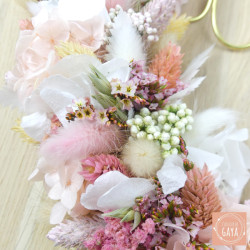 L'eau de Rose - Dried flower wall wreath