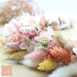 L'eau de Rose - Dried flower wall wreath