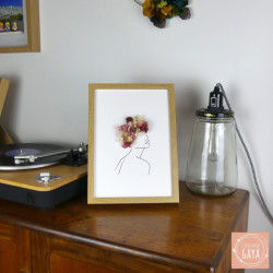 Violette - Tableau fleuri