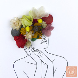 Rose - Tableau fleuri