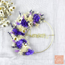 Le lavandin - Dried flower wall wreath