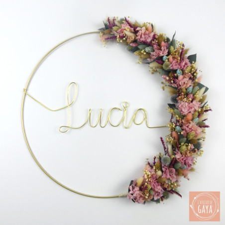 Lucia - Dried flower wall wreath