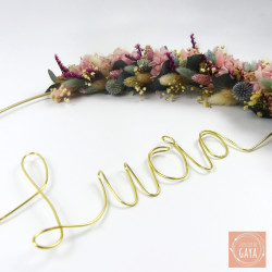 Lucia - Dried flower wall wreath