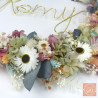 Romy - Couronne murale de fleurs séchées/stabilisées