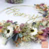 Romy - Couronne murale de fleurs séchées/stabilisées
