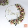 Romy - Couronne murale de fleurs séchées/stabilisées