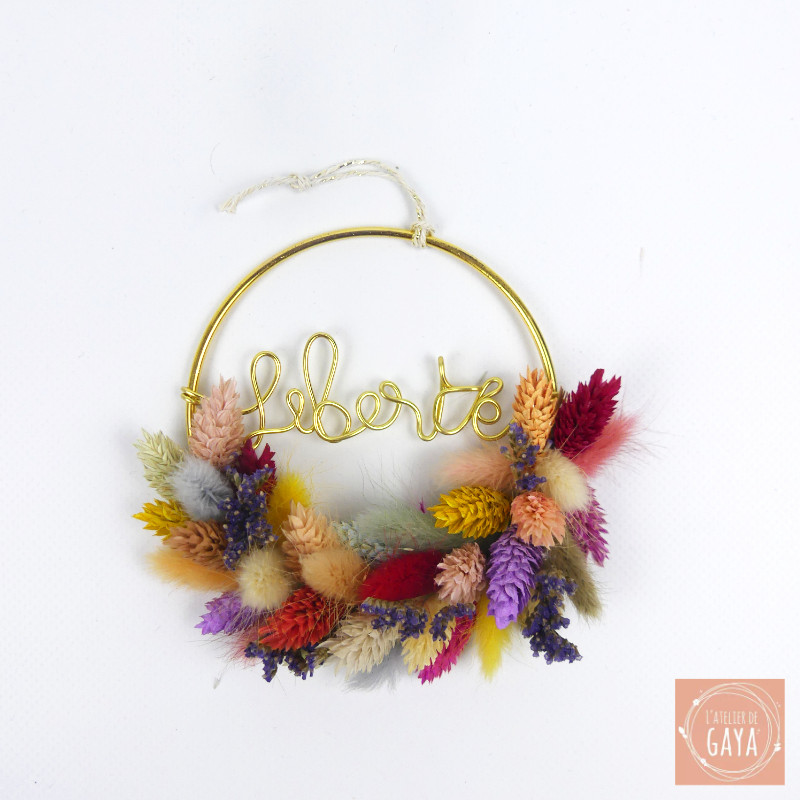 Mantra Liberté - Boule de fleurs séchées