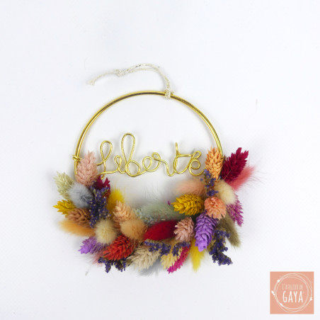 Mantra Liberté - Boule de fleurs séchées