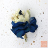 The Marine – Blue and White Dried Flower Boutonniere