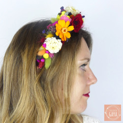 Freda Kahlo – Vibrant Dried Flower Headband
