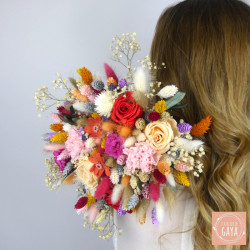 Bouquet de cérémonie en fleurs séchées