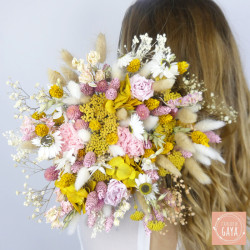 Bouquet en fleurs séchées