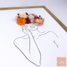 Évasion Florale – Tableau fleuri en fleurs séchées pour décoration et cérémonies