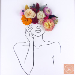 Évasion Florale – Tableau fleuri en fleurs séchées pour décoration et cérémonies