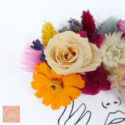 Évasion Florale – Tableau fleuri en fleurs séchées pour décoration et cérémonies