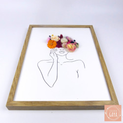 Évasion Florale – Tableau fleuri en fleurs séchées pour décoration et cérémonies
