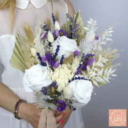 bouquet fleurs séchées mariée