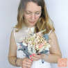 Pastel Bliss – Blush Pink and Ivory Dried Flower Bridal Bouquet