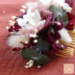 La charmeuse - Golden flowered comb