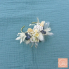 Le céladon - Bracelet jonc fleuri