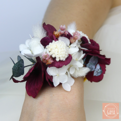 La charmeuse - Custom floral bangle bracelet
