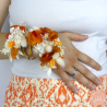 la strelitzia - Custom floral bangle bracelet