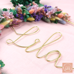 Lila - Dried flower wall wreath