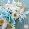 Le lotus - Dried flower wall wreath