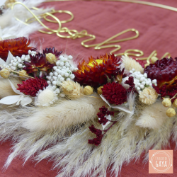 La pampa - Dried flower wall wreath