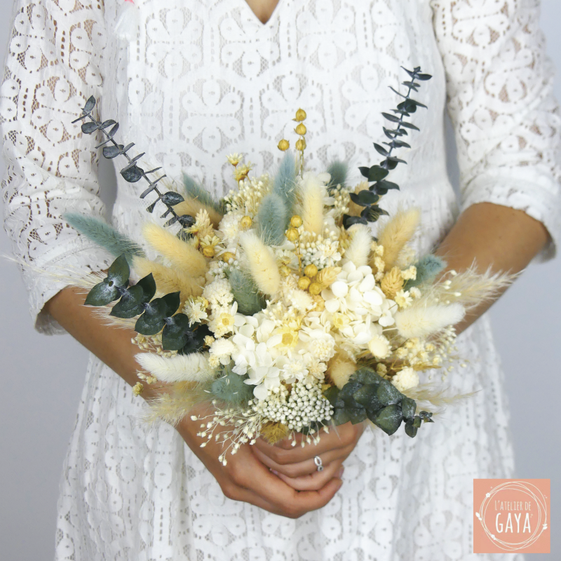 Le céladon - Dried flower bouquet