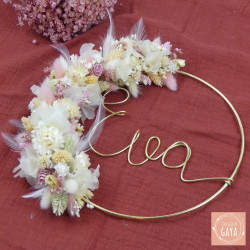 La Voluptueuse - Dried flower wall wreath