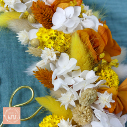 L'indienne - Dried flower wall wreath