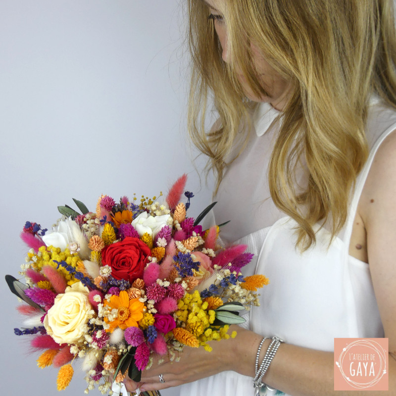 Anaïs - Bouquet fleurs séchées