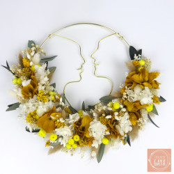 L'acidulée - Dried flower wall wreath