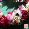 Cœur Ex-voto en Fleurs Séchées – 22x25 cm