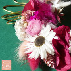 Cœur Ex-voto en Fleurs Séchées – 22x25 cm