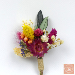 Éclat Vibrant - Boutonnière fleurie